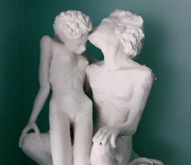 Sculpture titled "eurydice orphée mar…" by Marc De Lassus Saint-Geniès, Original Artwork
