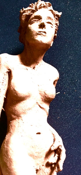 Sculpture titled "véronique de lassus…" by Marc De Lassus Saint-Geniès, Original Artwork, Terra cotta