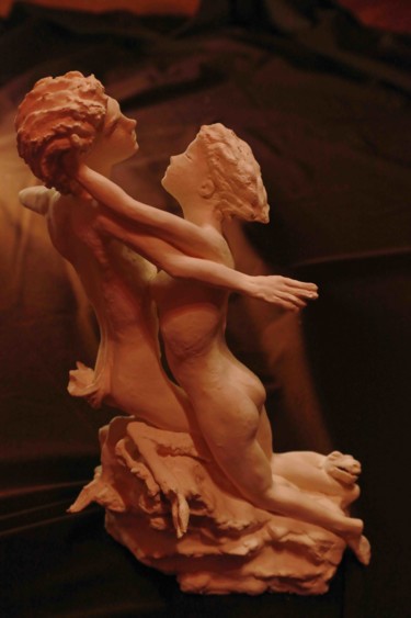 Sculptuur getiteld "faune" door Marc De Lassus Saint-Geniès, Origineel Kunstwerk