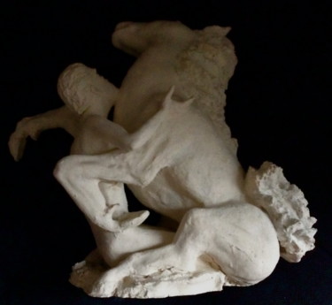 Sculpture titled "icare" by Marc De Lassus Saint-Geniès, Original Artwork