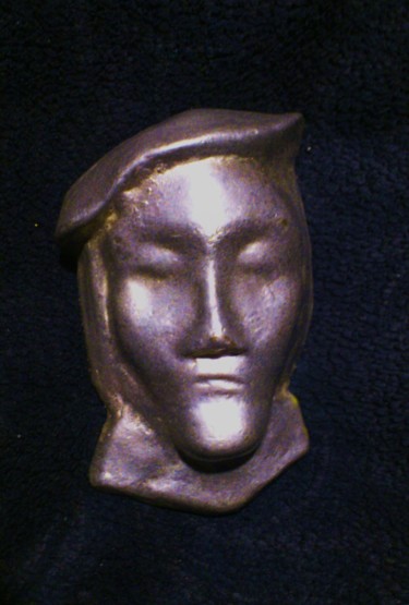Sculpture titled "Visage." by Seraphin, Original Artwork, Metals