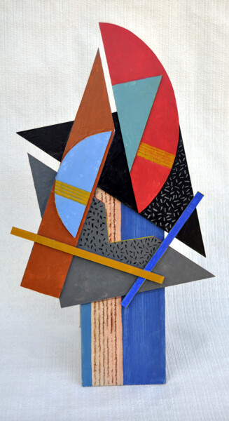 Sculpture intitulée "composition N°2" par Marcel Baugier, Œuvre d'art originale, Acrylique
