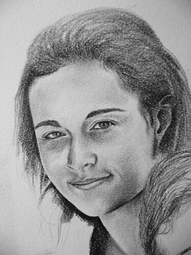 Drawing titled "Portrait" by Marcel Boos, Original Artwork