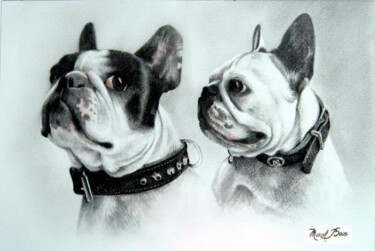 Peinture intitulée "Bulldog Français…" par Marcel Boos, Œuvre d'art originale