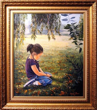 Painting titled "célia ma petite bou…" by Marcel Boos, Original Artwork