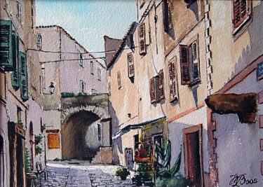 Peinture intitulée "Rue Napoléon" par Marcel Boos, Œuvre d'art originale