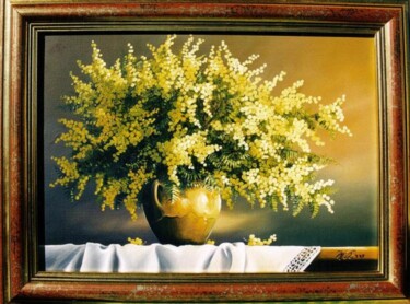 Peinture intitulée "Mimosa 2" par Marcel Boos, Œuvre d'art originale