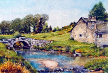 Painting titled "Dans l'Aveyron 2" by Marcel Boos, Original Artwork