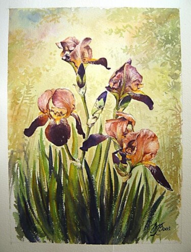 Peinture intitulée "Iris" par Marcel Boos, Œuvre d'art originale