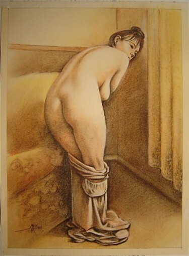 Drawing titled "nudité surprise" by Marcel Boos, Original Artwork