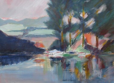 Painting titled "MALY< - GUMEFENS LA…" by Marcel Clerc, Original Artwork, Acrylic