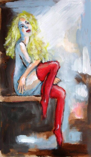 Peinture intitulée "MALY - LES BAS ROUG…" par Marcel Clerc, Œuvre d'art originale, Acrylique