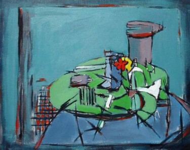 Painting titled "MALY - NATURE MORTE…" by Marcel Clerc, Original Artwork