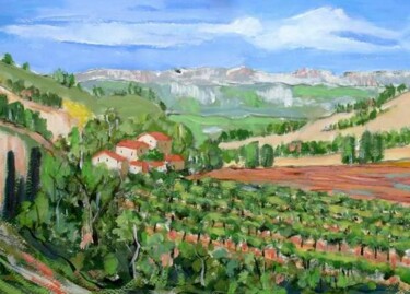 Painting titled "MALY - PAYSAGE DE P…" by Marcel Clerc, Original Artwork