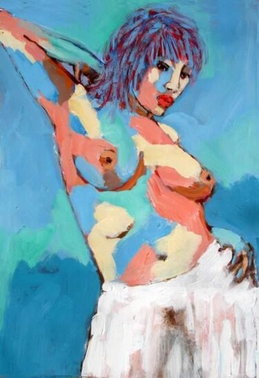 Painting titled "MALY - LA DANSE" by Marcel Clerc, Original Artwork