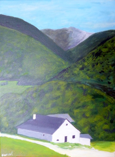 Peinture intitulée "Aidious - Vallée d'…" par Marcel De Nazelle, Œuvre d'art originale, Acrylique