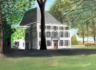 Peinture intitulée "Maison Douvreleur à…" par Marcel De Nazelle, Œuvre d'art originale, Acrylique