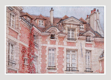 Printmaking titled "PARIS: L'Hôtel de R…" by Marcel Duruflé, Original Artwork, Digital Print