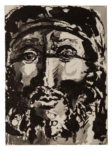 Salomon Drawing titled "Salomon" by Marcel Mariono, Original Art, Ink