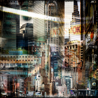 Fotografia zatytułowany „Dark City” autorstwa Marcel Nakache, Oryginalna praca, Manipulowana fotografia