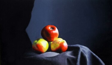 Peinture intitulée "cozy apples" par Marcel Ruben, Œuvre d'art originale, Huile