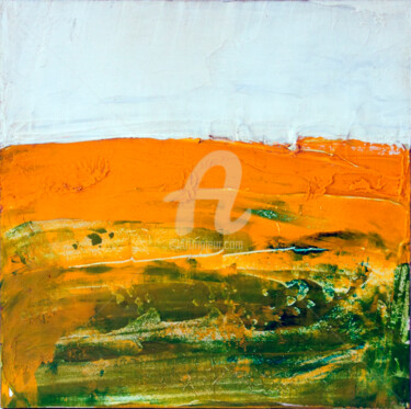 Painting titled "Landscape 5107" by Marcela Jardón, Original Artwork, Acrylic