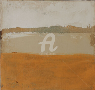 Painting titled "Landscape 5398" by Marcela Jardón, Original Artwork, Acrylic Mounted on Other rigid panel
