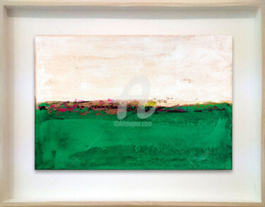 Painting titled "Landscape 4661" by Marcela Jardón, Original Artwork, Acrylic Mounted on Other rigid panel