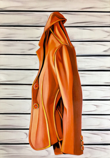 Peinture intitulée "GIALLO ZAFFERANO" par Marcelamedvedikova .Com, Œuvre d'art originale, Huile