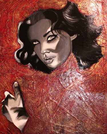 Painting titled "Thaïs" by Marceline Robert, Original Artwork, Acrylic