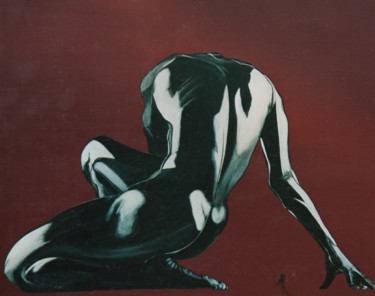 Painting titled "la danseuse" by Marceline Robert, Original Artwork, Acrylic