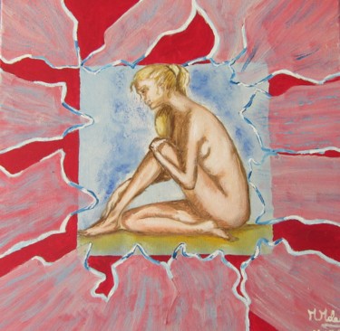 Painting titled "Mantra" by Marcella Molea, Original Artwork, Oil