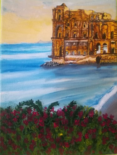 Painting titled "PALAZZO DONN'ANNA" by Marcella Molea, Original Artwork, Oil