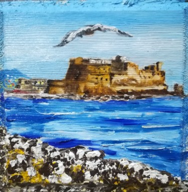 Painting titled "Titolo : Castel del…" by Marcella Molea, Original Artwork, Oil
