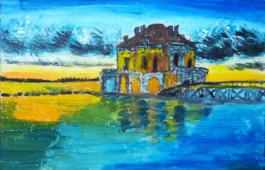 Painting titled "Titolo : Casina van…" by Marcella Molea, Original Artwork, Oil