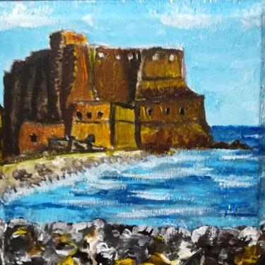 Pintura intitulada "castel dell' ovo (i…" por Marcella Molea, Obras de arte originais, Óleo