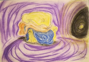Pittura intitolato "Uscire dal tunnel." da Marcella Molea, Opera d'arte originale, Pastello