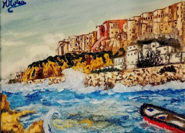Pintura titulada "Titolo Rione Terra…" por Marcella Molea, Obra de arte original, Oleo