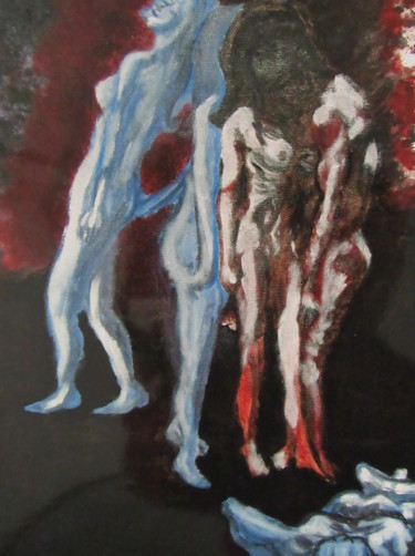 Peinture intitulée "PURGATORIO" par Marcella Molea, Œuvre d'art originale, Huile
