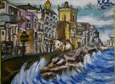 Pittura intitolato "Titolo: Ischia... i…" da Marcella Molea, Opera d'arte originale, Olio