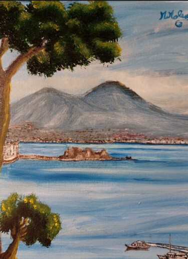 Painting titled "Semplicemente Napoli" by Marcella Molea, Original Artwork, Oil