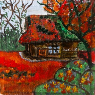 Painting titled "Nara Park in Giappo…" by Marcella Molea, Original Artwork, Oil