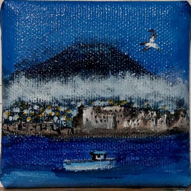 Pintura intitulada "Il golfo di Napoli…" por Marcella Molea, Obras de arte originais, Óleo