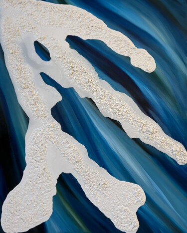 Peinture intitulée "Corais (A Fluidez)" par Marcelli Kanschik (Blomêh), Œuvre d'art originale, Huile