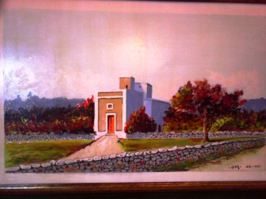 Pittura intitolato "Casa di campagna ca…" da Dam, Opera d'arte originale