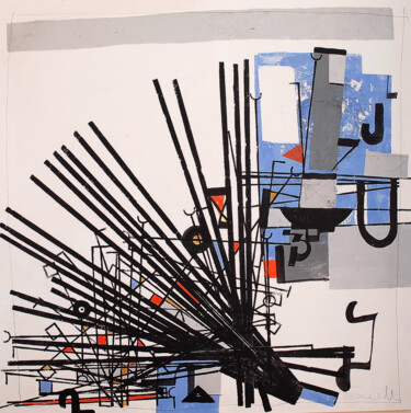 Schilderij getiteld "Sbleng" door Marcello Scarselli, Origineel Kunstwerk, Acryl