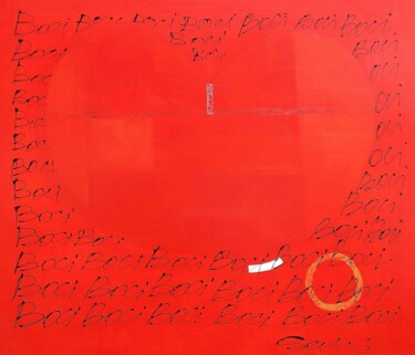 Картина под названием "IL FUOCO DELLA PASS…" - Marcello Scarselli, Подлинное произведение искусства, Акрил
