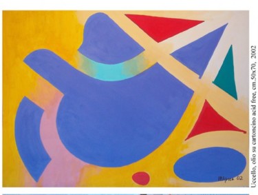 Painting titled "UCCELLO" by Marcello Aprea, Original Artwork