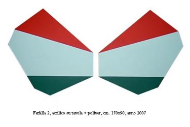 Pittura intitolato "Farfalla 2" da Marcello Aprea, Opera d'arte originale, Acrilico