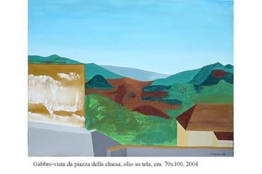 Pittura intitolato "Gabbro-Vista da p.z…" da Marcello Aprea, Opera d'arte originale
